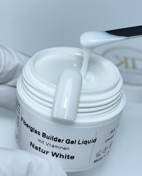 Fiberglas Builder Liquid Gel Natur White Karl Diamant 50 ml